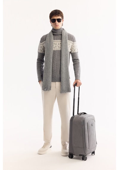 Avva Erkek Gri Balıkçı Yaka Soft Touch Desenli Triko Regular Fit Kazak A52y5072 Avva Erkek Gri Balıkçı Yaka Soft Touch Desenli Triko Regular Fit Kazak A52y5072