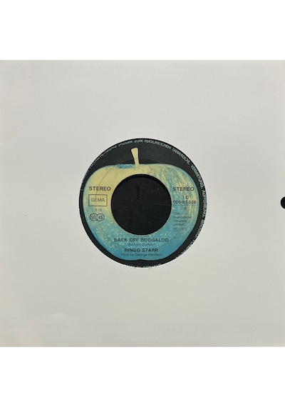 2 Şarkılık 45lik Plak Ringo Star Back Off Boogaloo 45lik Plak
