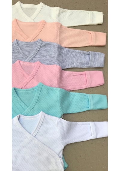 Özdemirli Bebe Özdemirlitekstil Bebelino Çıtçıtlı Badi Kruvaze (6 Li Paket) Çok Renkli