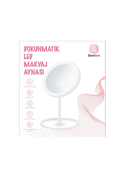 Shethınk Dokunmatik Led Makyaj Aynası Beyaz