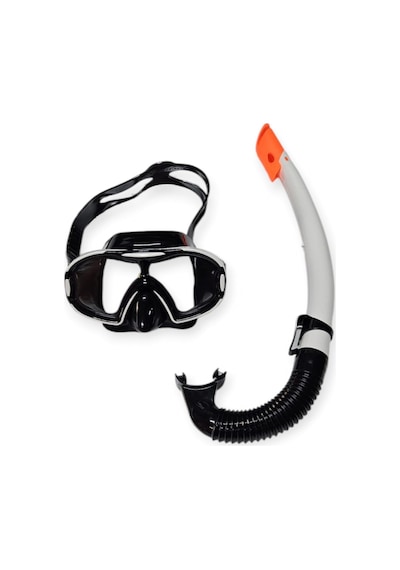 Çocuk Dalış Maskesi Ve Snorkel Seti - Star Diving - Beyaz Çok Renkli