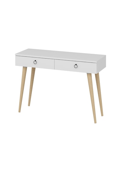 Dekorosso Arden Ahşap Ayaklı Modern Dekoratif Dresuar Beyaz  100Cm Beyaz