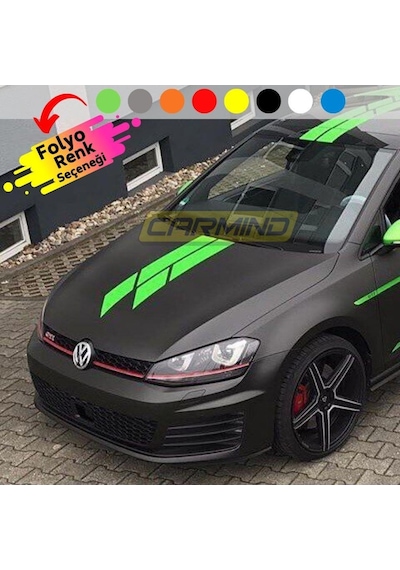 Vw Golf Gtı Dark Shine Ön Kaput Sticker