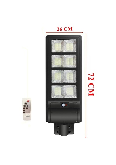 Gaman Cata Güneş Enerjili 576 Led Sokak Lambası Büyük Boy Solar Armatür 2600lm Beyaz 300w Kumandalı Ct4642