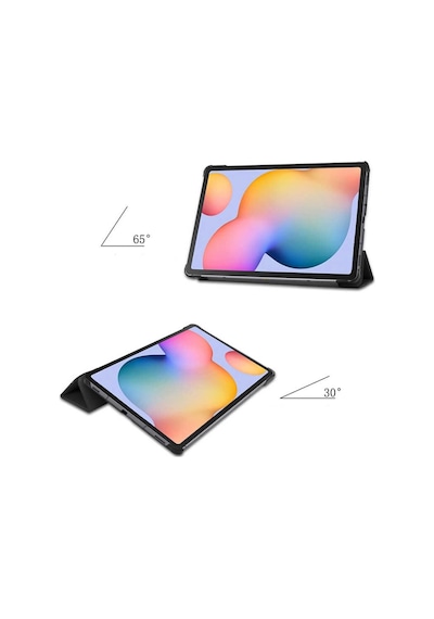 Lenovo Uyumlu M10 Plus Tb-X606F Tablet Kılıf Standlı Smart Arkası Şeffaf