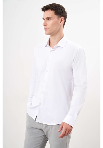 Morven Erkek Beyaz Basic Düz Desen İtalyan Yaka Slim Fit Gömlek 25mc004001600 Beyaz Beyaz Morven Erkek Beyaz Basic Düz Desen İtalyan Yaka Slim Fit Gömlek 25mc004001600 Beyaz Beyaz