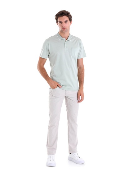 Hatemoğlu Çağla Regular Fit Düz 100% Pamuk Polo Yaka Tişört Yeşil Hatemoğlu Çağla Regular Fit Düz 100% Pamuk Polo Yaka Tişört Yeşil