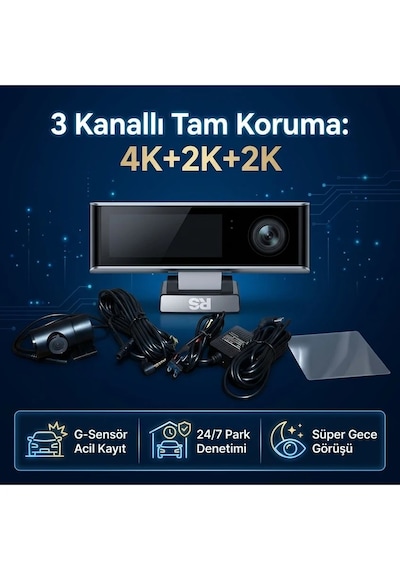 Dash Camera RS-DX 4K + 2K + 2K