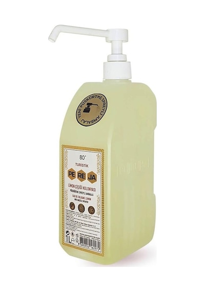 Pereja 80 Derece Turistik Limon Çiçeği Kolonyası Sprey Pompalı 1 L