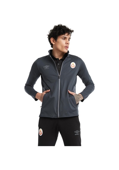 Gsstore Galatasaray Lisanslı Dik Yaka Fermuarlı Antrasit Sweat Antrasit