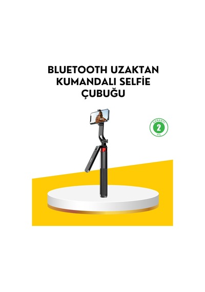 Northcity Uzaktan Kumandalı Tripodlu Selfie Çubuğu - Canlı Yayın Ve Vlog İçin Profesyonel Çözüm