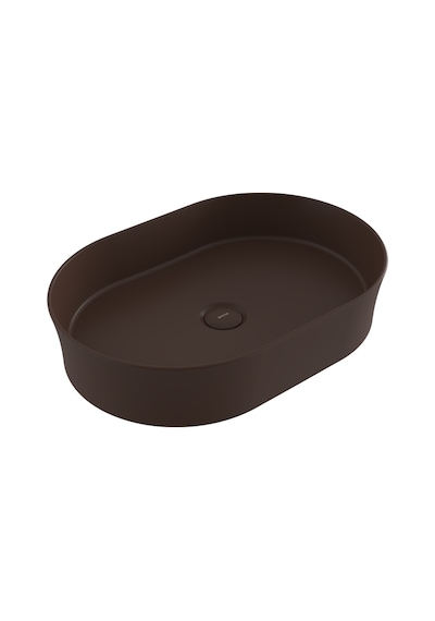 Bocchi Sottile Slim Line 1521-025-0125 Tezgah Üstü Lavabo Mat Kahverengi 55 CM 1466841