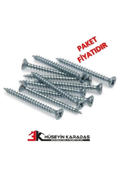 Meridyen Yıldız Başlı Sunta Vidası 3,5 X 45 Mm 500 Adet 3,5x45