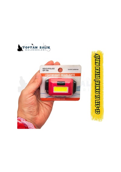 Gold Police Gp-189 Ekonomik Led Kafa Lambası Altın