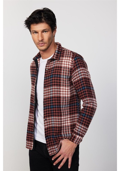 Tudors Erkek Slim Fit Dar Kesim Uzun Kollu Kareli Kışlık Oduncu Gömlek-29850 Çok Renkli Tudors Erkek Slim Fit Dar Kesim Uzun Kollu Kareli Kışlık Oduncu Gömlek-29850 Çok Renkli