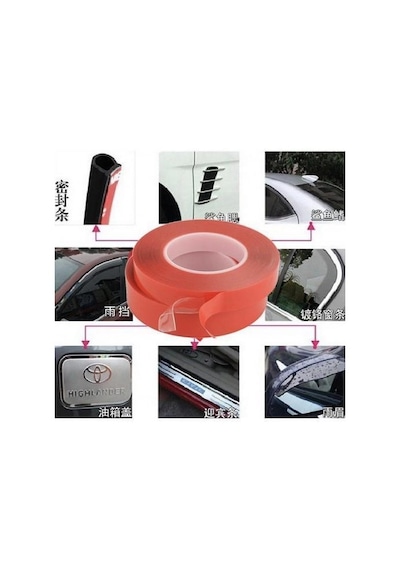 Çift Taraflı Nano Teknolojili Süper Güçlü Bant 2 Metre Arbltgsgmgec8pbrtkj Diğer