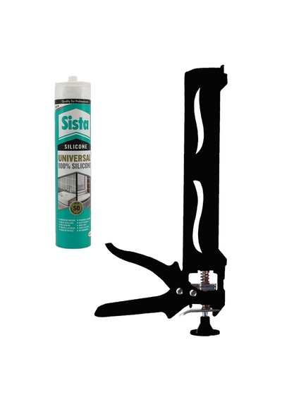 1 Adet Silikon Şeffaf Sısta 280ml + 1 Adet Silikon Tabancası