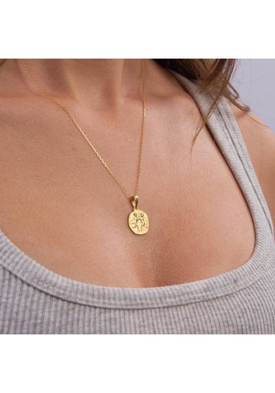 Goldkupe 14 Ayar Altın İkizler Burç Kolye Ucu 1,76 Gr-6387 Altın
