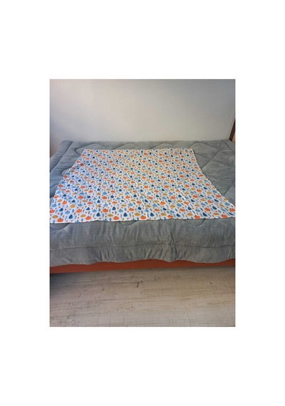 Truy Towel Baby Müslin Bek Örtüsü Gökyüzü Desen - Yeşil 120x120 Cm 2 Adet Ağız Mendili Beyaz