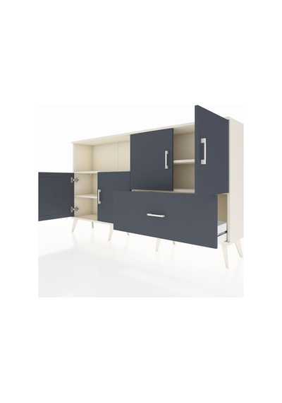 Arges Konsol 4 Raflı Tek Çekmeceli 4 Kapaklı 176x30x99 Aytaşı-ant Aytaşı-antrasit Arges Konsol 4 Raflı Tek Çekmeceli 4 Kapaklı 176x30x99 Aytaşı-ant Aytaşı-antrasit