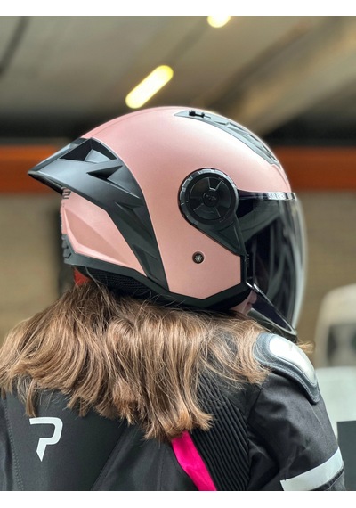 Ls2 Aırflow 2 Rose Gold Kask Siyah Vizör Spoiler Rose Gold