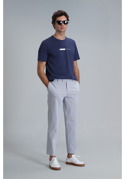 Lufian Frank Smart Erkek Chino Pantolon Slim Fit Saks Saks 111190316100240 Saks