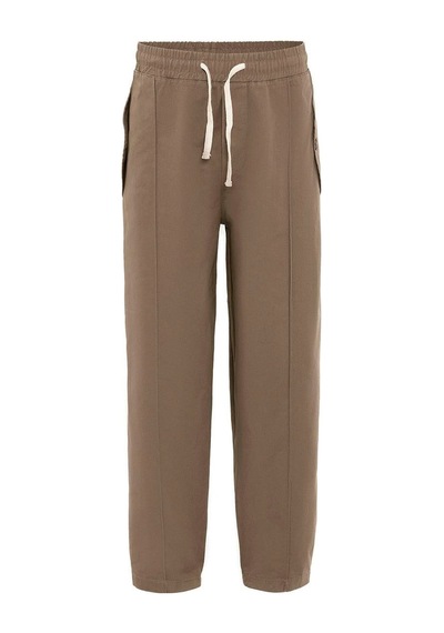 Vamos Bağcıklı Baggy Gabardin Pantolon Vizon