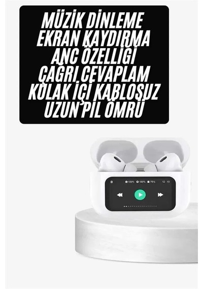 Dokunmatik Ekranlı Anc/enc Yeni Nesil Pro Bluetooth Kulaklık Dokunmatik Ekran Yeni Nesil ..