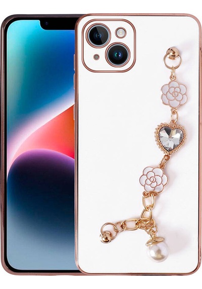 Apple Uyumlu iPhone 15 Plus Zore El Tutamaçlı Kamera Korumalı Zore Taka Silikon Kılıf-beyaz Beyaz