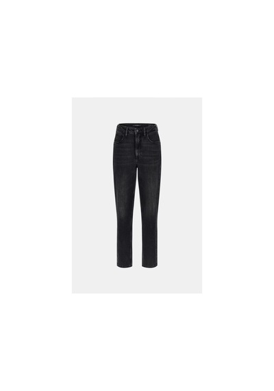 Guess Mom Kadın Siyah Relaxed Fit Jean W2ya21d4qd1-aubk Siyah