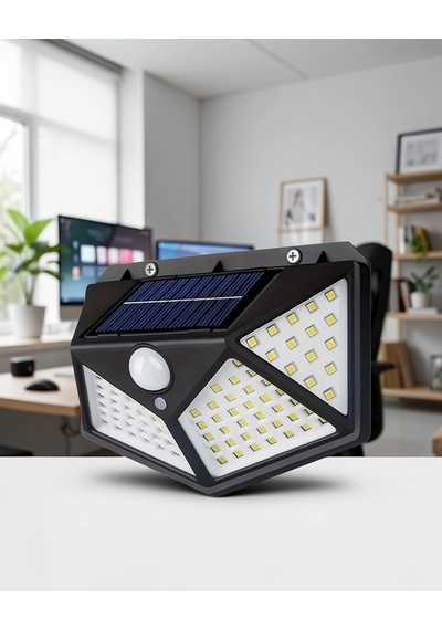 100 Led Güneş Enerjili Hareket Algılayıcı Bahçe Lambası