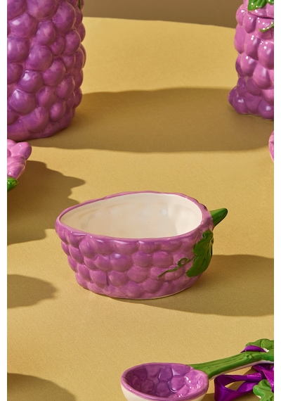 Karaca Grape Üzüm Desenli Çerezlik 12 Cm Mor