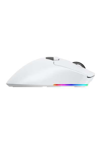 Throne Raito Reflex 26000 Dpi Pixart Paw 3395 Oled Ekran & Makro Yazılım Ptfe Kaplama 59gr Rgb Kablosuz Gaming Mouse 2.4ghz + Bt + Type-c - Beyaz - Teşhir