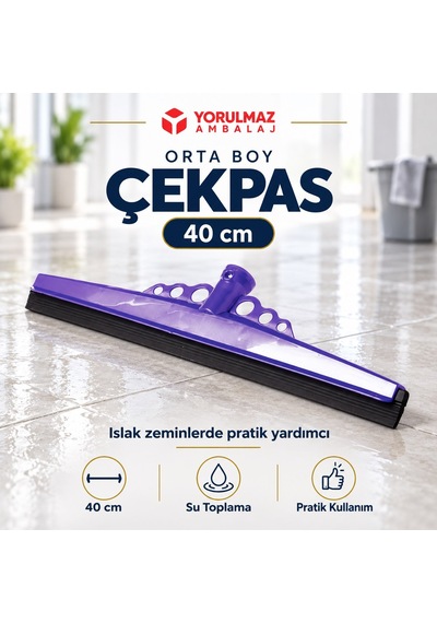 Çekpas Orta 40 Cm Z161 Zambak Yer Çekçeği, İz Bırakmayan Temizlik