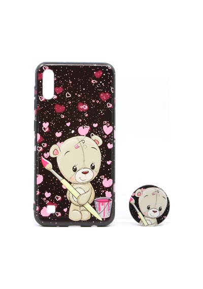 Nettech Samsung Galaxy A10 Uyumlu Desenli Popsocket Seri Arka