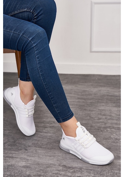 Günlük Unisex Sneaker Nefes Alabilen Triko Bağcıklı Hafif Yürüyüş Esnek Spor Ayakkabı 249 053 Beyaz Günlük Unisex Sneaker Nefes Alabilen Triko Bağcıklı Hafif Yürüyüş Esnek Spor Ayakkabı 249 053 Beyaz