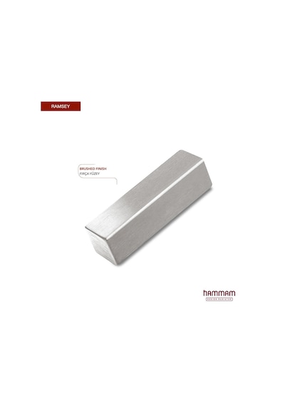 1200x390mm Ramsey Paslanmaz Çelik Fırça Mat İnox Havlupan