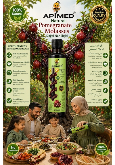 %100 Nar Ekşisi 2 700gr Katkısız Doğal Nar Ekşisi Yoğun Kıvamlı Geleneksel Nar Sosu Salata, Et & Marineler İçin