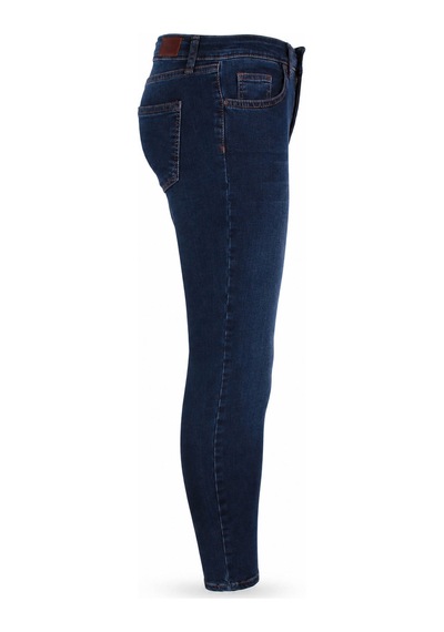 Double Slim Skinny Koyu Mavi Kadın Jean Pantolon 3529