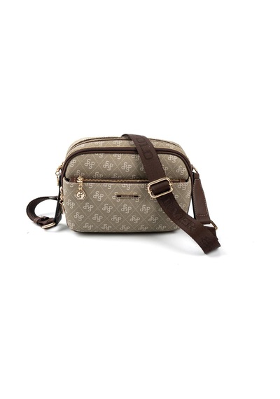 Silver Polo Sp1162 Kadın Çapraz Çanta Monogram Y.yeşil-kahve