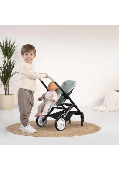 Smoby Maxi-cosi İkiz Oyuncak Bebek Arabası Yeşil