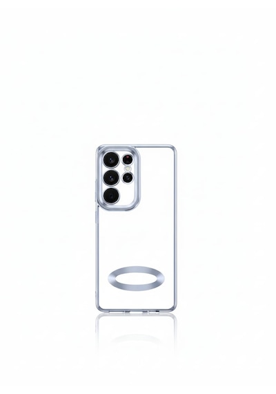 Samsung Uyumlu S 25 Ultra Lüx Lazer Kılıf Modeli Mavi