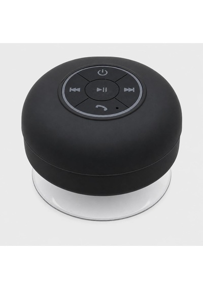 Su Geçirmez Bluetooth Hoparlör Vantuzlu Havuzda Yağmurlu Havalarda Ipx4 3w Kaliteli Ses Banyo Duş Hoparlörü S56 Siyah
