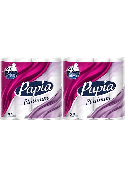 Papia Tuvalet Kağıdı 4 Katlı 64 Lü Pk Platinum 2pk 32