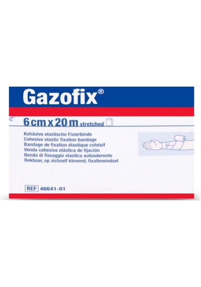 Gazofix LF Bsn Fiksasyon Bandajı 6 CM x 20 M Ten