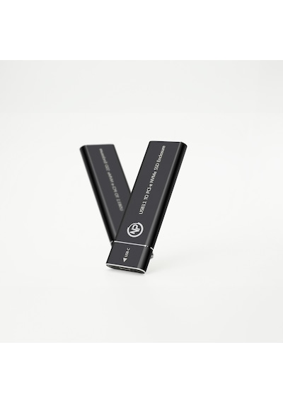 NPO DK02 NVMe M.2 USB-A Type-C Kablolu Taşınabilir Harici SSD Boş Kutu