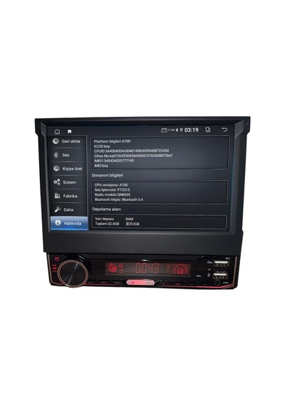 Tr Navigold Rx-500 7 2gb Ram 32gb Hafıza Wireless Carplay & Android Auto Katlanabilir Tek Din Android Multimedya Teyp