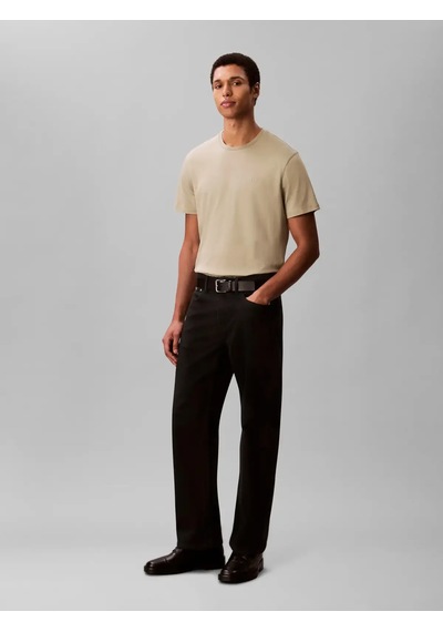 Calvin Klein Ss Supıma Chest Emb Bej Erkek T-shirt