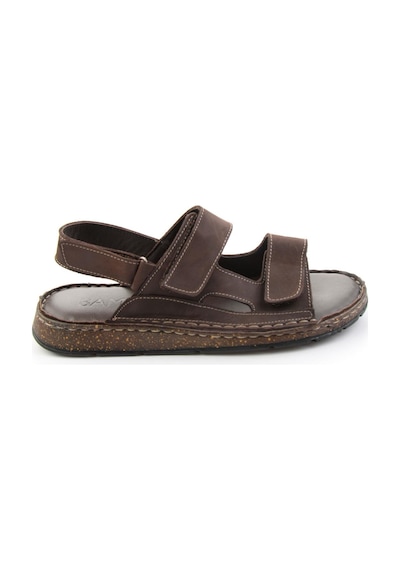Kahve Hakiki Deri Erkek Sandalet E05433011501
