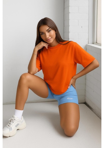 Oversize Unisex T-shirt Turuncu